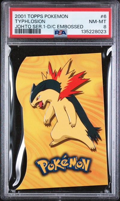 PSA 8 TYPHLOSION JOHTO SER.1-D/C EMBOSSED
