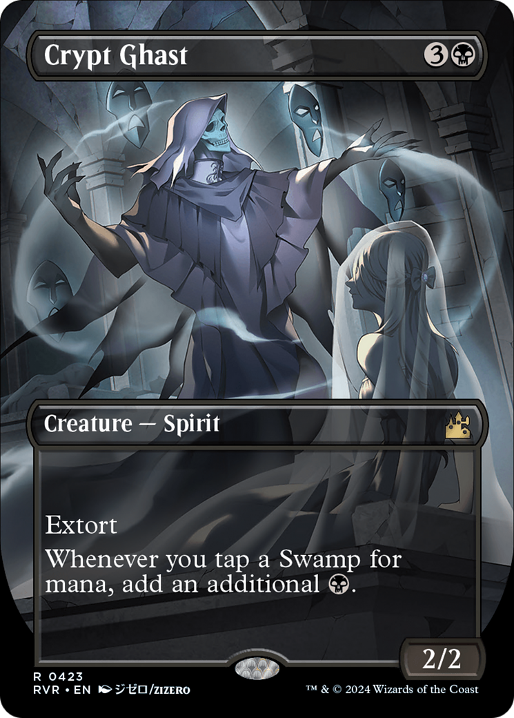 Crypt Ghast (RVR-423) - Ravnica Remastered (Borderless) Foil