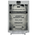 Topps Star Wars Signature Series Krrsantan #A-CJ Autograph