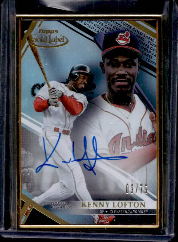 2021 Topps Gold Label Kenny Lofton #FA-KL Autograph /75