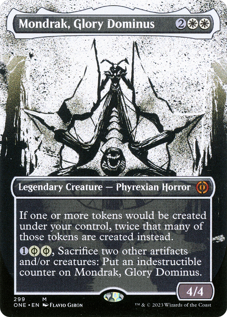 Mondrak, Glory Dominus (ONE-299) - Phyrexia: All Will Be One: (Showcase) (Borderless)