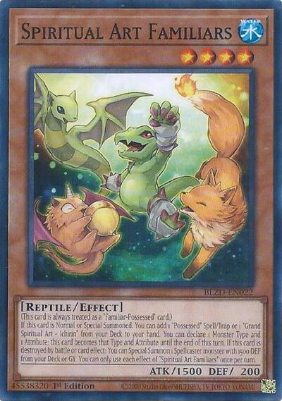 Spiritual Art Familiars - BLZD-EN022 - Common - 1st Edition