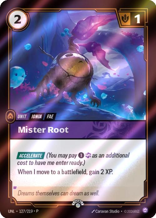 Mister Root - 127/219 [Riftbound Organized Play Promotional Cards] [Foil]