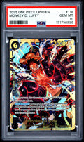 2025 One Piece OP10 Monkey D. Luffy #118 PSA 10