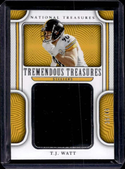 2022 Panini National Treasures T.J. Watt #TRE-TJW Patch /49