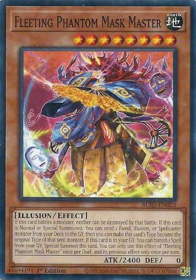 Fleeting Phantom Mask Master - BLZD-EN023 - Common - 1st Edition