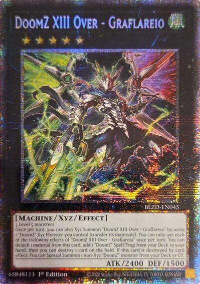 DoomZ XIII Over - Graflareio - BLZD-EN045 - Starlight Rare - 1st Edition