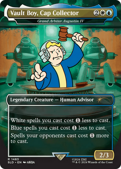 Grand Arbiter Augustin IV (SLD-1483) - Secret Lair Drop / Vault Boy, Cap Collector (Borderless)