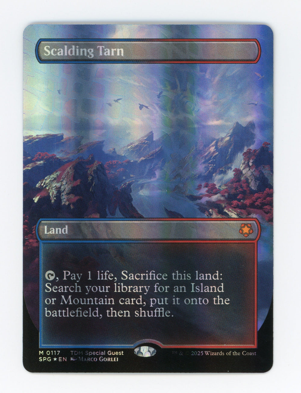 Scalding Tarn — Borderless|Dragonscale Foil — ID 17262