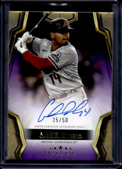 2024 Topps Five Star Gabriel Moreno #FSA-GMO Autograph Purple /50