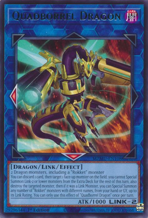 Quadborrel Dragon - MZMU-EN108 - Rare - 1st Edition