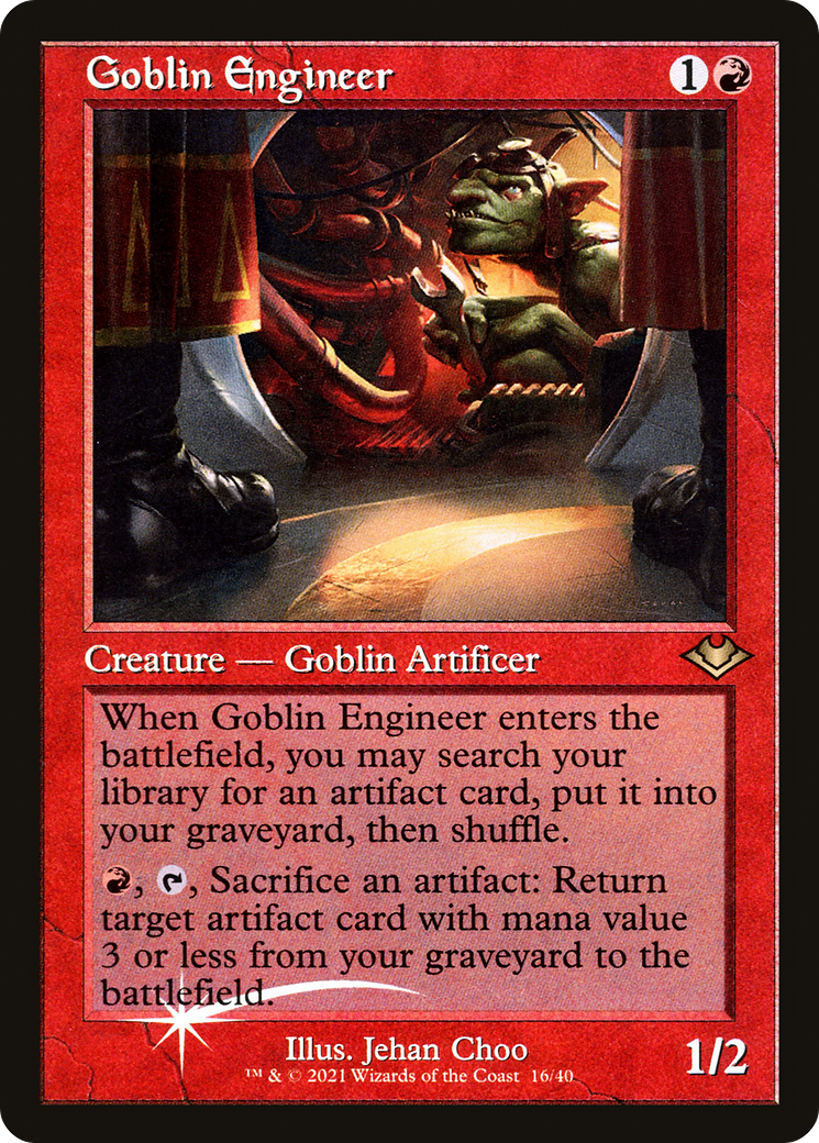 Goblin Engineer (MH1-016) - Modern Horizons 1 Timeshifts Foil