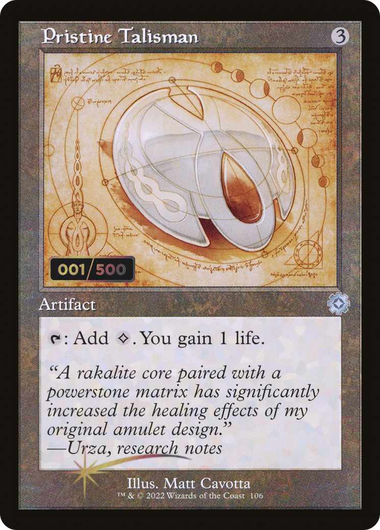 Pristine Talisman (BRR-106Z) - The Brothers' War Retro Artifacts Foil