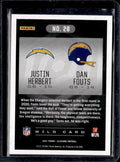 2021 Panini Illusions Justin Herbert/Dan Fouts #28 Trophy Collection