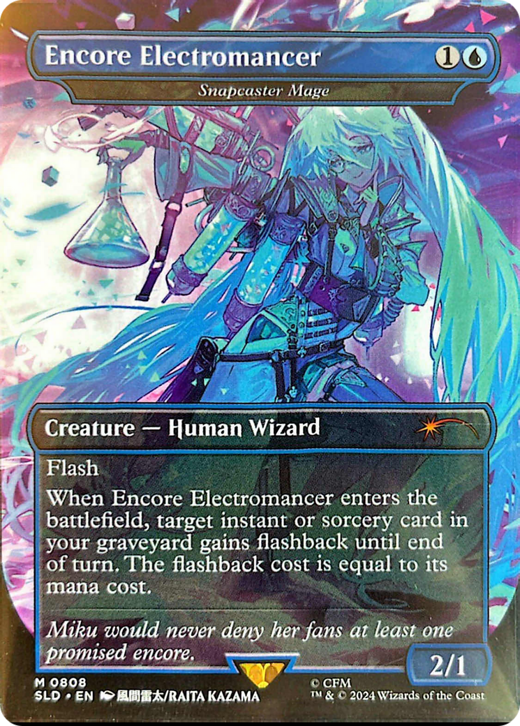 Snapcaster Mage (SLD-808) - Secret Lair Drop / Encore Electromancer Foil