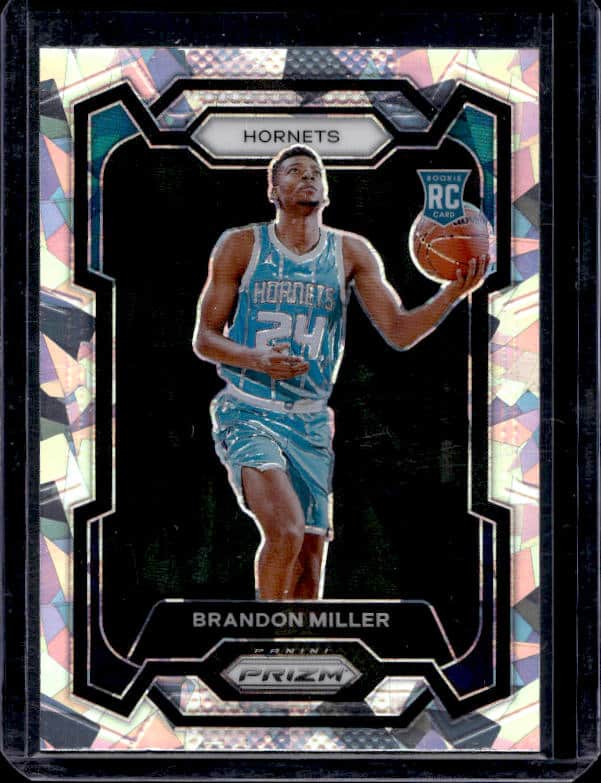 2023/24 Panini Prizm Brandon Miller #152 Rookie Cracked Ice