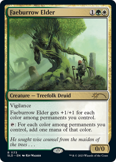 Faeburrow Elder (SLD-1173) - Secret Lair Drop: (Full Art) Foil