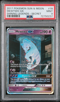 PSA 9 MEWTWO GX SHINING LEGENDS-SECRET