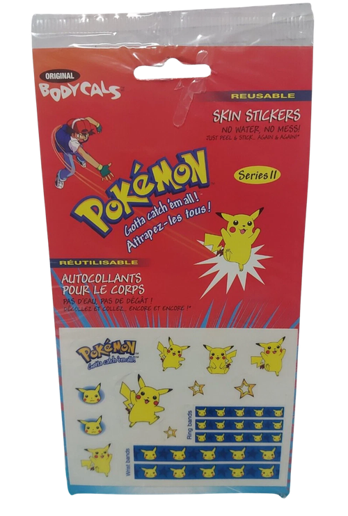 Pikachu Vintage Original Bodycals Skin Stickers Series 11