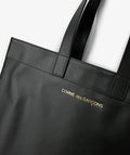 Comme des Garçons Wallet Leather Tote Bag - Black - SA9002-1