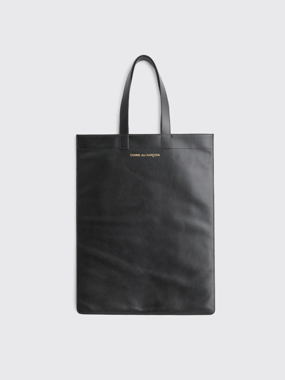 Comme des Garçons Wallet Leather Tote Bag - Black - SA9002-1