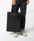 Comme des Garçons Wallet Leather Tote Bag - Black - SA9002-1
