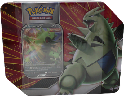 Pokemon V Strikers Tyranitar V Collector's Tin