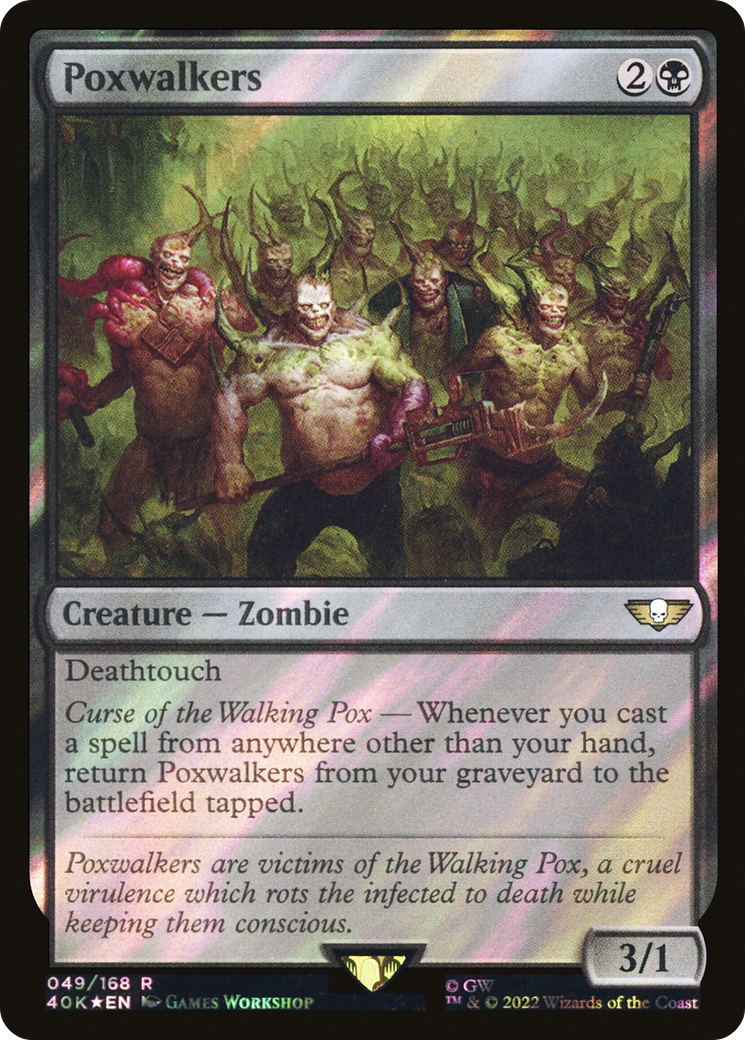 Poxwalkers (40K-49â˜…) - Warhammer 40,000 Commander Foil