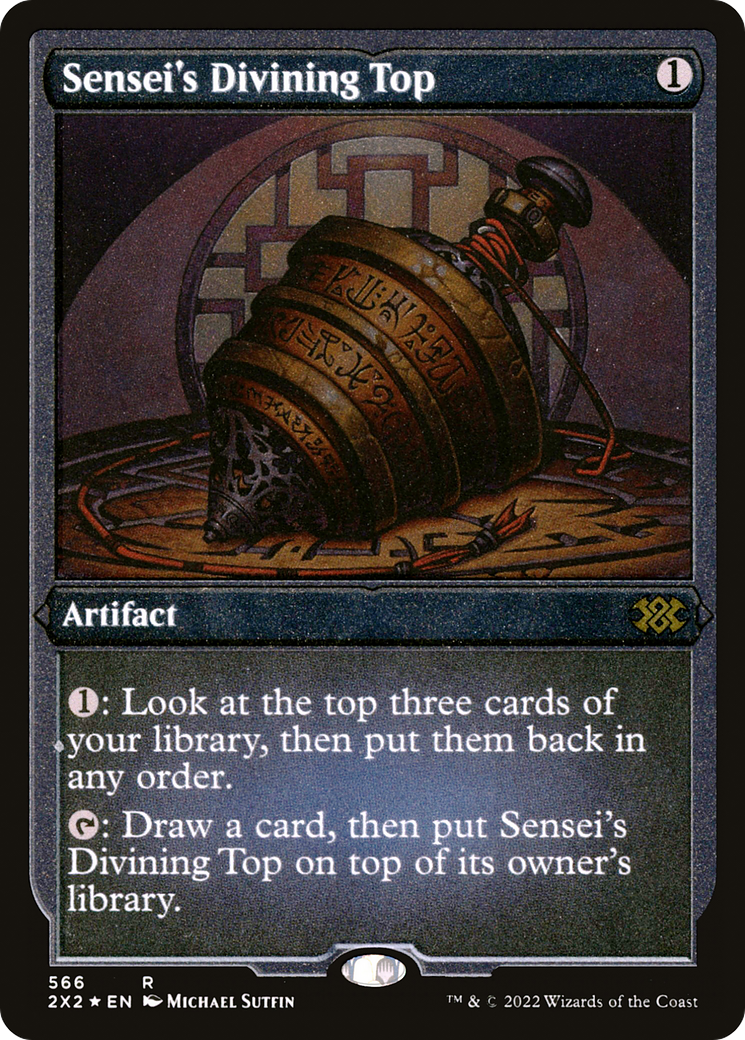 Sensei's Divining Top (Foil Etched) (2X2-566) - Double Masters 2022 Foil