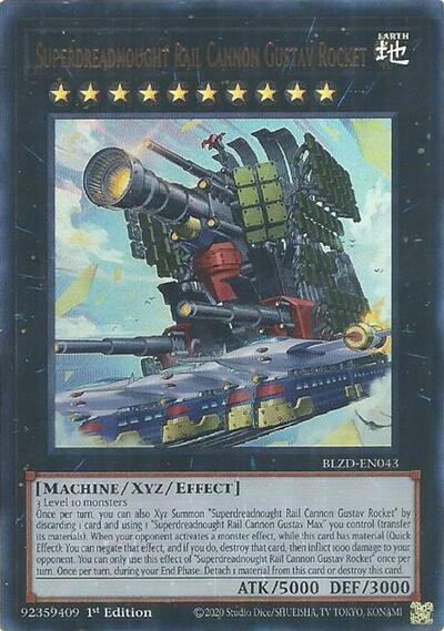 Superdreadnought Rail Cannon Gustav Rocket - BLZD-EN043 - Ultra Rare - 1st Edition