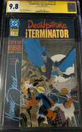 CGC 9.8 Signature Series Deathstroke, the Terminator #8 Signed by Mike Zeck