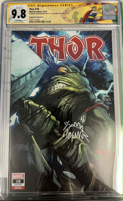 CGC 9.8 Signature Series Thor #18 Signed by Ryan Stegman & Donny Cates