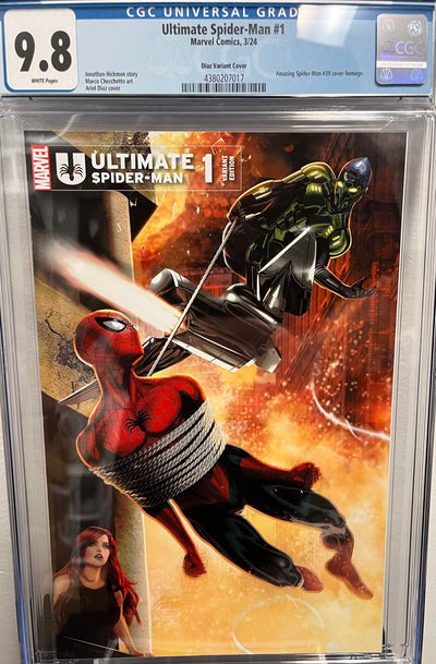 CGC 9.8 Ultimate Spider-Man #1 Ariel Diaz Variant Cover