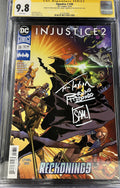 CGC Signature Series 9.8 Injustice 2 #36 Signed by Bruno Redondo, Daniel Sampere & Tom Taylor