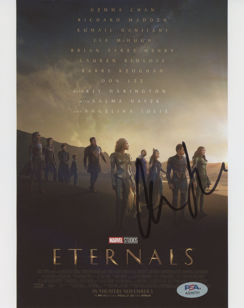 Chloe Zhao Marvel Eternals Authentic Signed 8x10 Photo PSA/DNA #AQ16751