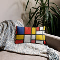 Colorful De Stijl Pillow