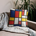 Colorful De Stijl Pillow