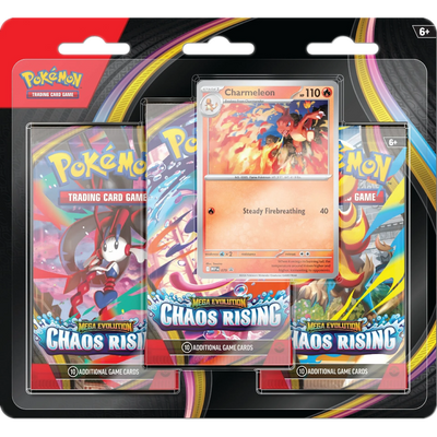 Mega Evolution: Chaos Rising 3-Pack Blister