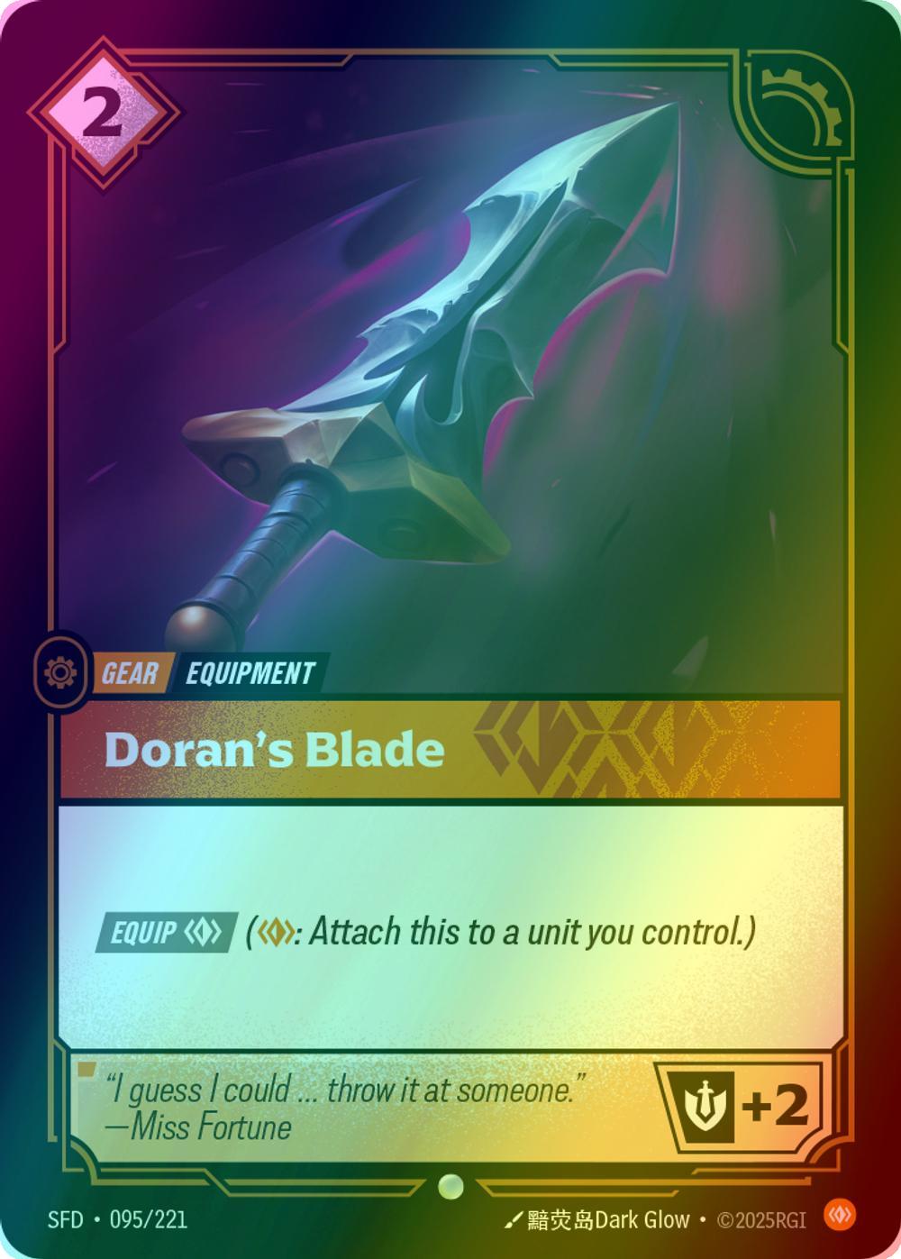 Doran's Blade - 095/221 [Spiritforged] [Foil]