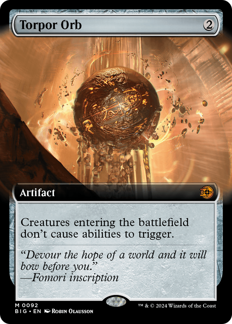 Torpor Orb (BIG-092) - The Big Score: (Extended Art) Foil