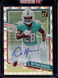 2023 Panini Donruss De'Veon Achane #27 The Rookies Autograph