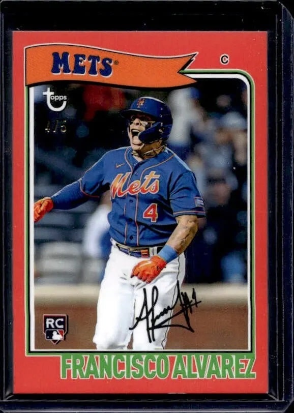 2023 Topps Brooklyn Francisco Alvarez #50 Rookie Red /5