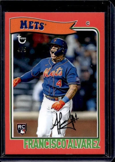 2023 Topps Brooklyn Francisco Alvarez #50 Rookie Red /5