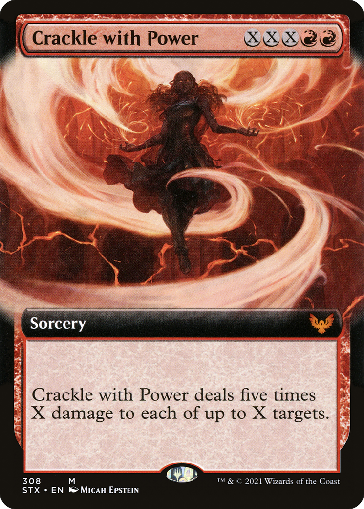 Crackle with Power (STX-308) - Strixhaven: School of Mages: (Extended Art)