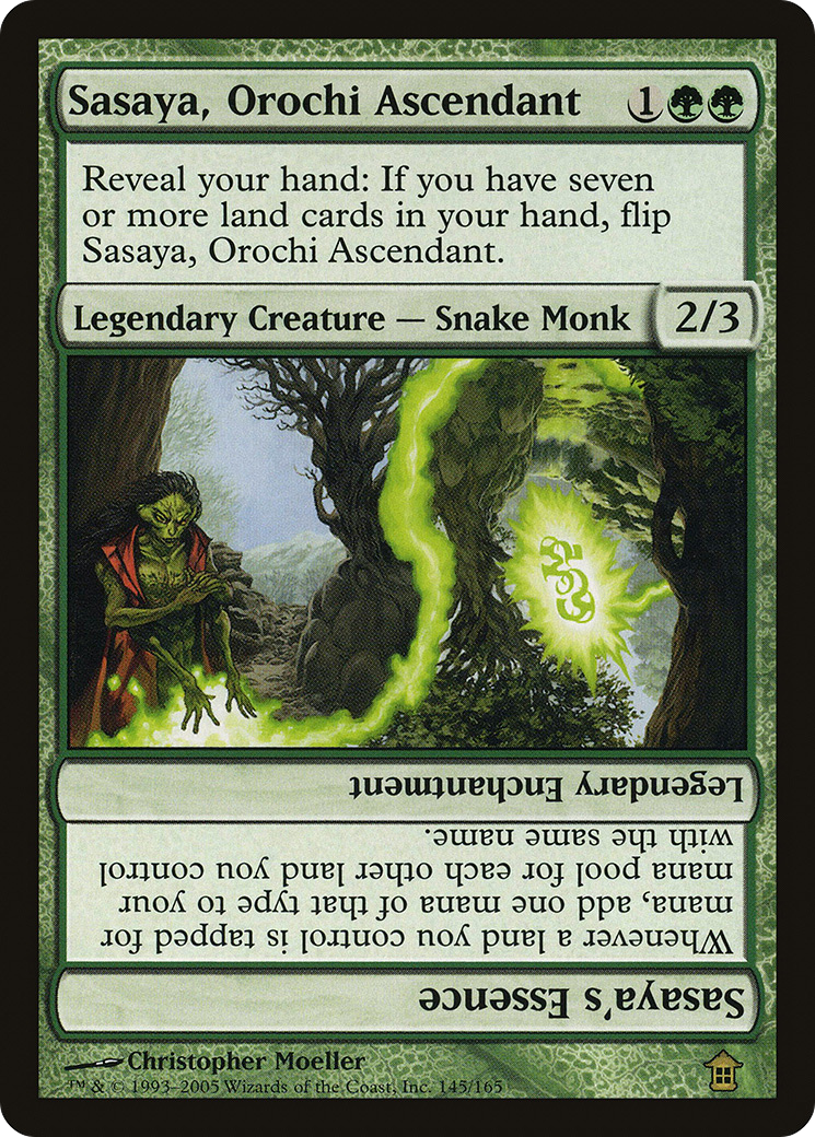 Sasaya, Orochi Ascendant // Sasaya's Essence (SOK-145) - Saviors of Kamigawa Foil