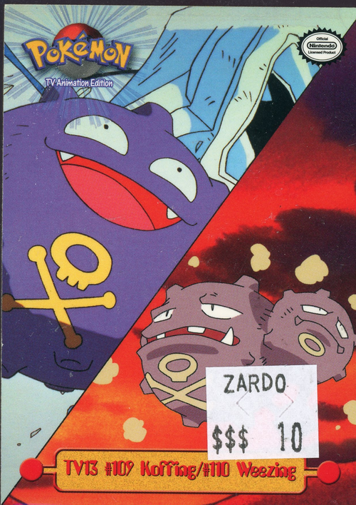 TOPPS TV13 #109 Koffing/#110 Weezing