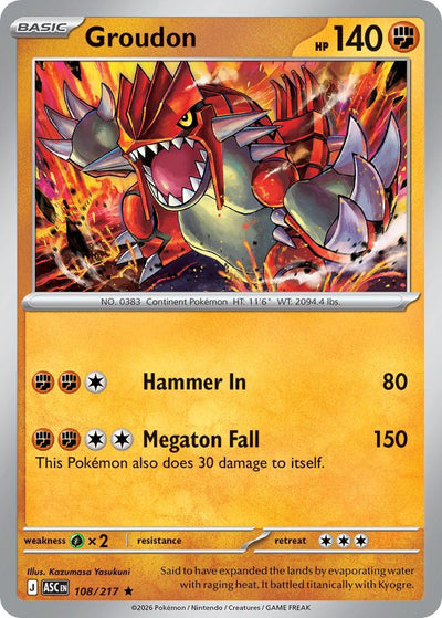 Groudon - 108/217 - Rare [me025-108] [Holo]