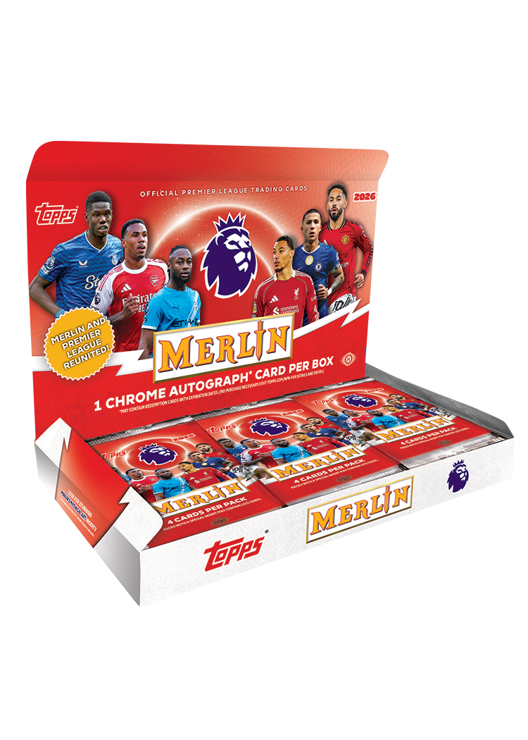 2026 Topps Merlin Premier League Soccer Hobby 12 Box Case