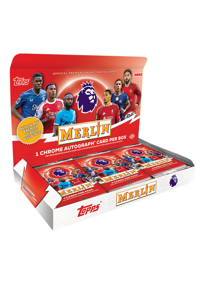 2026 Topps Merlin Premier League Soccer Hobby 12 Box Case