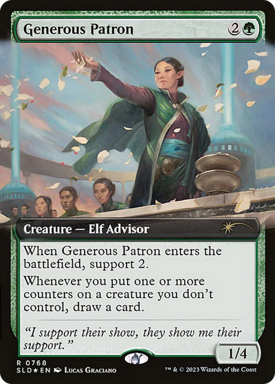 Generous Patron (SLD-768) - Secret Lair Drop: (Extended Art) Foil